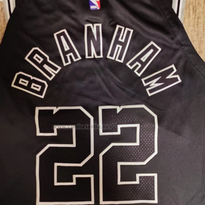 Camiseta San Antonio Spurs Malaki Branham #22 Classic Autentico 2022-23 Negro